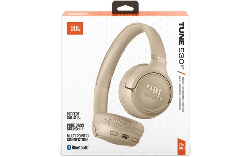 Casque Bluetooth JBL Tune 530BT, Beige