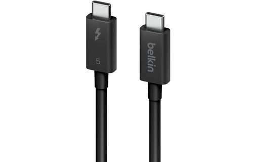 Câble Thunderbolt 5 Belkin Connect - 120 Gbit/s 240 W - 1 m - Noir