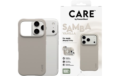 Coque MagSafe pour iPhone 17 Pro - PanzerGlass CARE Samba - Beige