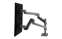 Support écran de bureau - 2 écrans - Gris - Ergotron LX Pro Series 45-690-293