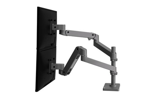 Support écran de bureau - 2 écrans - Gris - Ergotron LX Pro Series 45-690-293