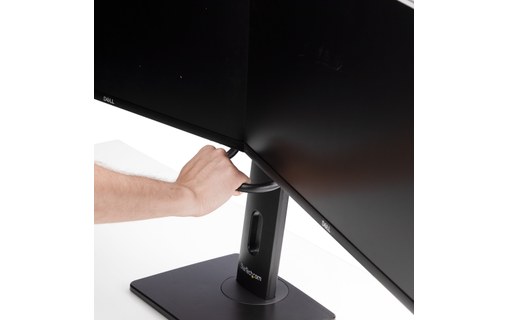 Support écran de bureau - 2 écrans - Noir - StarTech 2MC1S-MONITOR-STAND