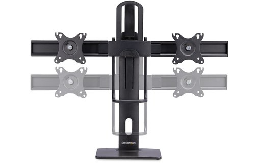Support écran de bureau - 2 écrans - Noir - StarTech 2MC1S-MONITOR-STAND