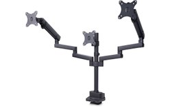 Support écran de bureau - 3 écrans - Noir - StarTech 3MP2AG-MONITOR-ARM