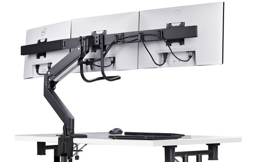 Support écran de bureau - 3 écrans - Argent - StarTech 3M1A3SG-MONITOR-ARM