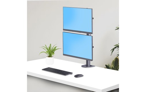 Support écran de bureau - 2 écrans - Noir - StarTech H2MPV-MONITOR-MOUNT