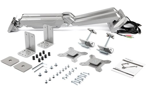 StarTech.com Double bras pour écrans PC - Double affichage - Avec 2x USB passthr