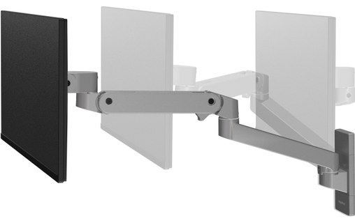 Support écran mural - 1 écran - Gris - Ergotron LX Pro Series 45-683-293