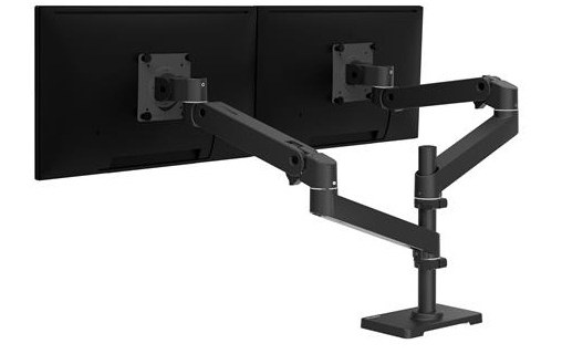 Support écran de bureau - 2 écrans - Noir - Ergotron LX Pro Series 45-690-292
