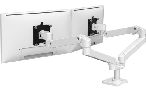 Support écran de bureau - 2 écrans - Blanc - Ergotron LX Pro Series 45-686-290