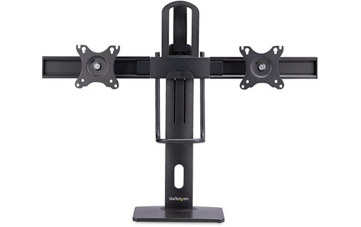 Support écran de bureau - 2 écrans - Noir - StarTech 2MC1S-MONITOR-STAND