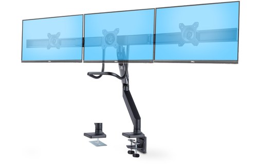 Support écran de bureau - 3 écrans - Argent - StarTech 3M1A3SG-MONITOR-ARM