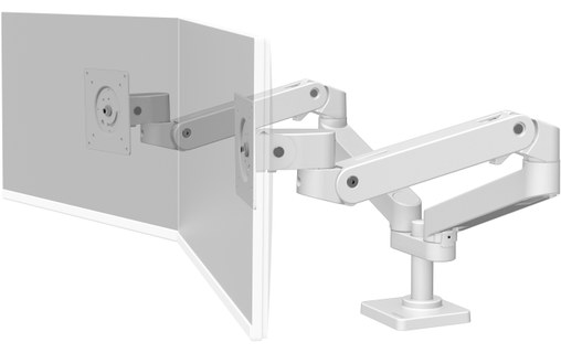 Support écran de bureau - 2 écrans - Blanc - Ergotron LX Pro Series 45-686-290