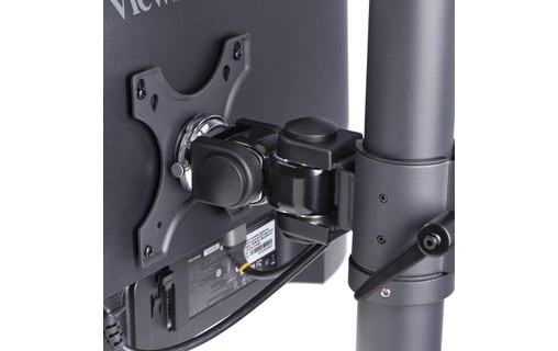 Support écran de bureau - 2 écrans - Noir - StarTech H2MPV-MONITOR-MOUNT