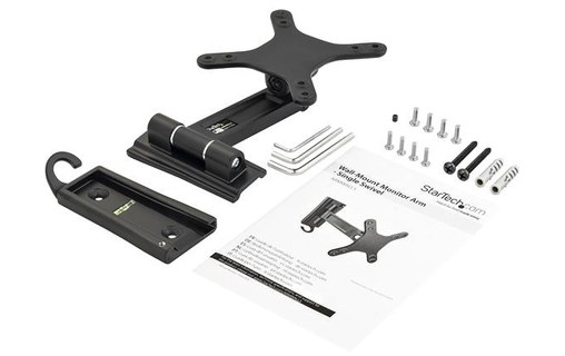 StarTech.com Bras d'écran à montage mural - Pivot simple