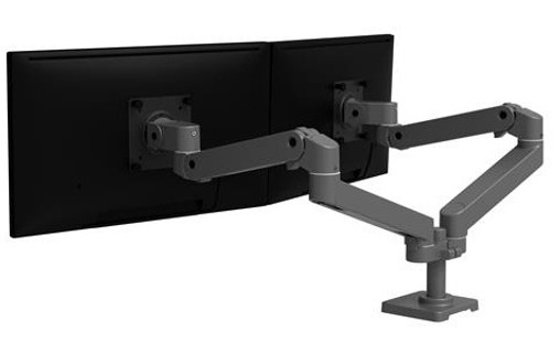 Support écran de bureau - 2 écrans - Gris - Ergotron LX Pro Series 45-686-293