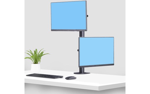 Support écran de bureau - 2 écrans - Noir - StarTech H2MPV-MONITOR-MOUNT