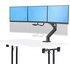 Support écran de bureau - 3 écrans - Argent - StarTech 3M1A3SG-MONITOR-ARM