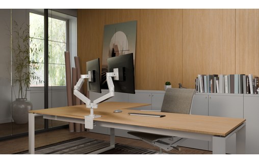 Support écran de bureau - 2 écrans - Blanc - Ergotron LX Pro Series 45-686-290