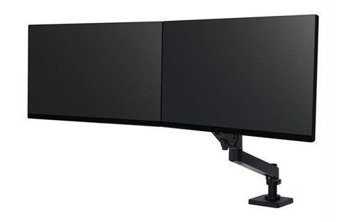 Support écran de bureau - 2 écrans - Noir - Ergotron LX Pro Series 45-684-292