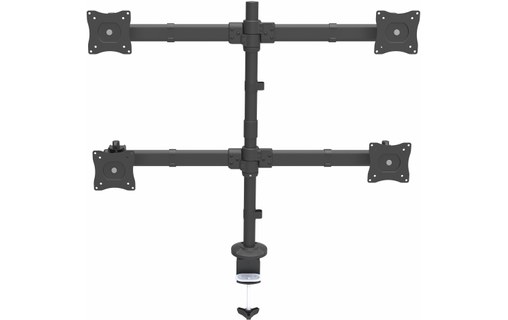 StarTech.com Support de bureau pour 4 écrans - Bras d'écran articulé - Acier rob