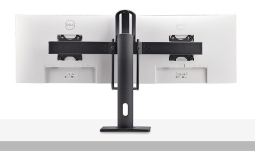 Support écran de bureau - 2 écrans - Noir - StarTech 2MC1S-MONITOR-STAND
