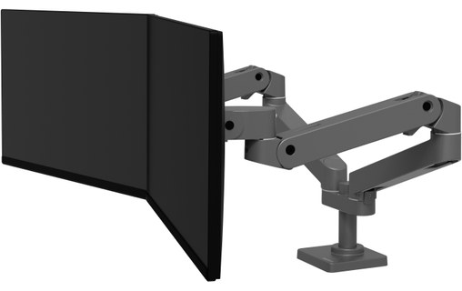 Support écran de bureau - 2 écrans - Gris - Ergotron LX Pro Series 45-686-293