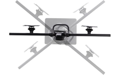 Support écran de bureau - 2 écrans - Noir - StarTech 2MC1S-MONITOR-STAND