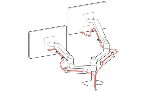 Ergotron LX Series 45-492-216 support d'écran plat pour bureau 61 cm (24") Blanc
