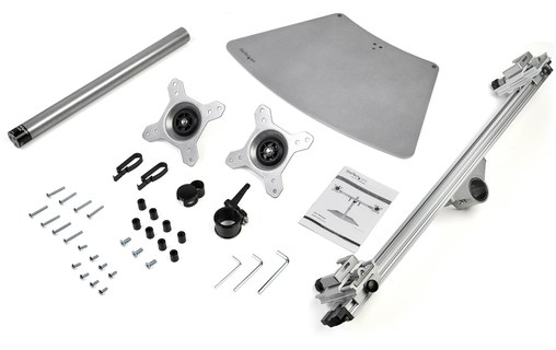 StarTech.com Bras pour écran PC double affichage à fixation horizontale - Alumin