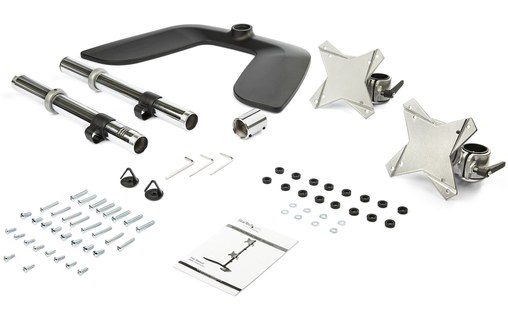 StarTech.com Bras pour écran PC double affichage à fixation verticale - Aluminiu