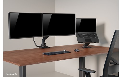 Support écran de bureau - 2 écrans - Noir - Neomounts DS75S-950BL2