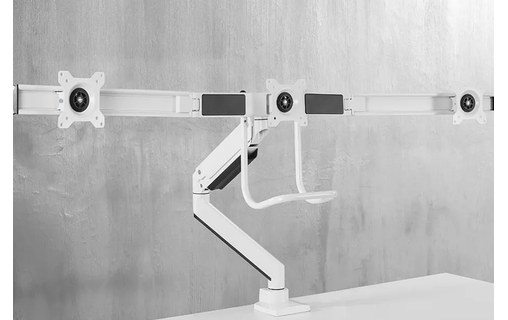 Bras articulé - 3 écrans - Blanc - Neomounts NM-D775DX3WHITE