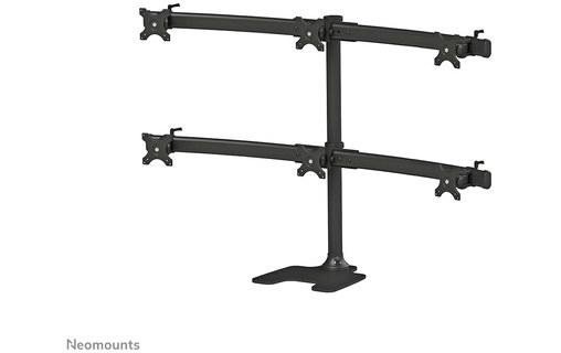Support écran de bureau - 6 écrans - Noir - Neomounts FPMA-D700DD6