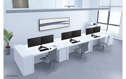 Support écran de bureau - 2 écrans - Noir - Neomounts FPMA-D550DDBLACK
