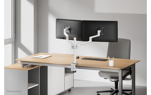 Bras articulé - 2 écrans - Blanc - Neomounts DS60-425WH2