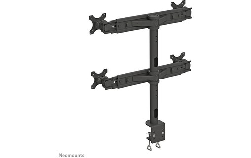 Bras articulé - 4 écrans - Noir - Neomounts FPMA-D700D4