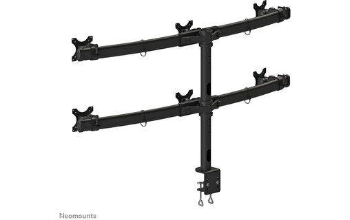 Support écran de bureau - 6 écrans - Noir - Neomounts FPMA-D700D6
