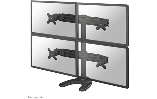 Support écran de bureau - 4 écrans - Noir - Neomounts FPMA-D700DD4