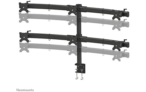 Support écran de bureau - 6 écrans - Noir - Neomounts FPMA-D700D6
