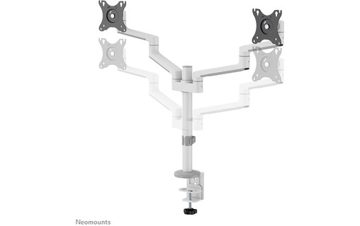 Bras articulé - 2 écrans - Blanc - Neomounts DS60-425WH2