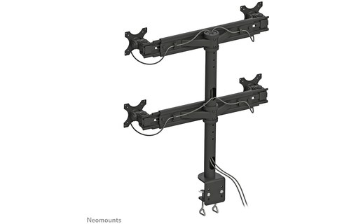 Bras articulé - 4 écrans - Noir - Neomounts FPMA-D700D4