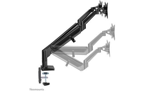 Bras articulé - 2 écrans - Noir - Neomounts DS70-810BL2