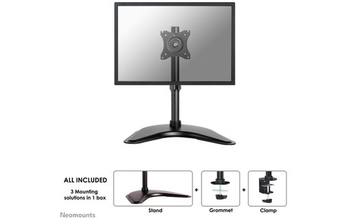 Support écran de bureau - 1 écran - Noir - Neomounts NM-D335BLACK