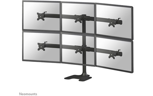Support écran de bureau - 6 écrans - Noir - Neomounts FPMA-D700DD6