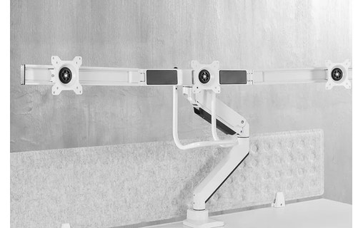 Bras articulé - 3 écrans - Blanc - Neomounts NM-D775DX3WHITE