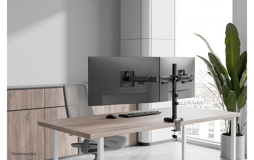 Bras articulé - 2 écrans - Noir - Neomounts DS60-600BL2