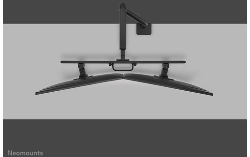 Support écran de bureau - 2 écrans - Noir - Neomounts DS75S-950BL2