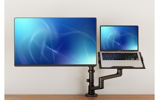 Support écran de bureau - 1 écran - Noir - Neomounts DS20-425BL2