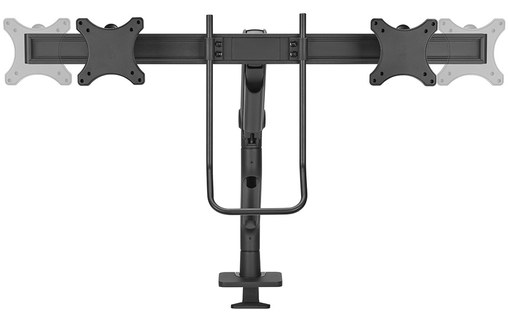 Support écran de bureau - 2 écrans - Noir - Neomounts DS75S-950BL2